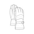 Isolated object of glove and winter icon. Set of glove and equipment vector icon for stock