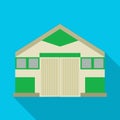 Isolated object of hangar and depot icon. Graphic of hangar and storage vector icon for stock.