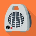 Vector illustration of heater and portable symbol. Web element of heater and room vector icon for stock.