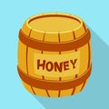 Isolated object of honey and barrel icon. Set of honey and healthy stock vector illustration.