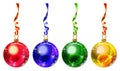 Multi colored Christmas balls