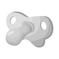 Isolated object of nipple and pacifier icon. Web element of nipple and pacify stock vector illustration.