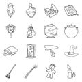 Isolated object of occult and magical sign. Collection of occult and gothic vector icon for stock.
