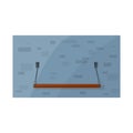 Isolated object of plank-bed and bed symbol. Web element of plank-bed and bunk vector icon for stock.