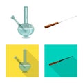 Isolated object of refuse and stop symbol. Collection of refuse and habit vector icon for stock. Royalty Free Stock Photo