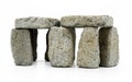 Isolated object shot of Stonehenge isolated on a white background