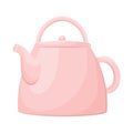 Vector illustration of teapot and tea logo. Collection of teapot and porcelain stock symbol for web.