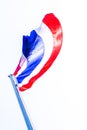 Isolated object Thai flag look like butterfly Royalty Free Stock Photo