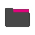 Isolated office folder icon Vector Royalty Free Stock Photo