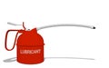 Isolated oilcan on transparent background