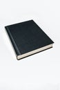 Isolated old black leather book cover Royalty Free Stock Photo