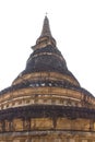 Isolated of old pagoda in Wat Umong , Chiangmai, Thailand Royalty Free Stock Photo