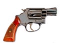 Isolated old revolver handgun Royalty Free Stock Photo