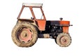 Isolated old tractor Royalty Free Stock Photo