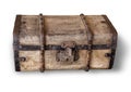 Isolated old trunk Royalty Free Stock Photo