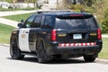 Isolated Ontario Provincial Police cruiser on a call.