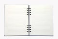 Isolated of open notebook Royalty Free Stock Photo