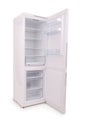 Isolated opened empty refrigerator Clipping path Royalty Free Stock Photo