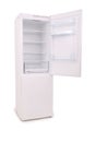 Isolated opened empty refrigerator Clipping path Royalty Free Stock Photo