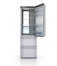Isolated opened empty refrigerator Royalty Free Stock Photo