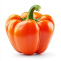 An isolated orange bell pepper on a transparent background Royalty Free Stock Photo