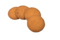 Isolated orange flavour bakery biscuit