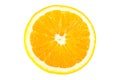 Isolated orange fruit half Royalty Free Stock Photo