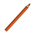 Isolated orange pencil tool vector design