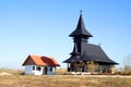 Isolated orthodox wooden church