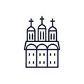 Isolated orthodoxy church vector design