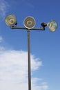 Isolated Outdoor Athletic Court Lights