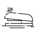 Isolated outline of stapler Office supply icon Vector