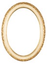 Isolated oval frame Royalty Free Stock Photo