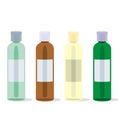 Isolated painkillers bottles set