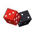 Isolated pair of dices Casino Icon Vector