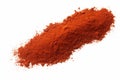 Isolated paprika powder adds vibrancy to white background