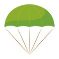 Isolated parachute soldier icon