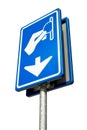 Isolated parking sign Royalty Free Stock Photo