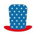 Isolated party hat with stars flat style icon vector design Royalty Free Stock Photo