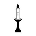 Isolated Paschal candle icon