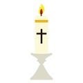 Isolated Paschal candle