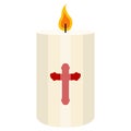 Isolated Paschal candle