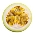 Isolated passion fruit. Maracuya isolated on white background Royalty Free Stock Photo