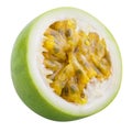 Isolated passion fruit. Maracuya isolated on white background