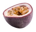 Isolated passion fruit. Maracuya isolated on white background