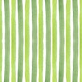 Coarse Isolated and pathed green strip line watercolor painting in seamless pattern on white background Royalty Free Stock Photo