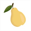 fruit pear isolated on white background Royalty Free Stock Photo