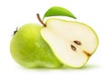 Isolated green pears Royalty Free Stock Photo