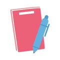 Isolated pen and notebook vector design Royalty Free Stock Photo