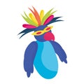 Isolated penguin animal with feathers Vector